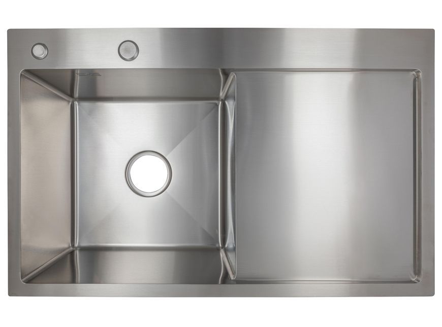 Кухонная мойка Lidz Handmade H7849R Brushed Steel 3,0/1,0 дозатор, корзина LDH7849BRUR4559147524 - LDH7849BRUR4559147524