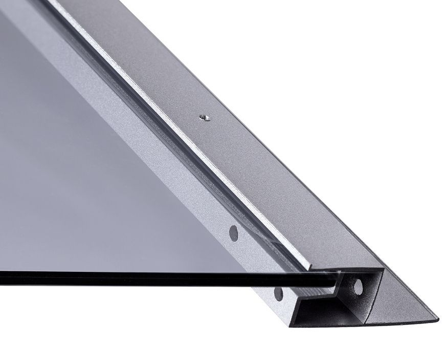 Душовий бокс LIDZ TANI 90x90, високий, скло тоноване 4 мм + стінки BLA - LTSB9090SATHIGHGR