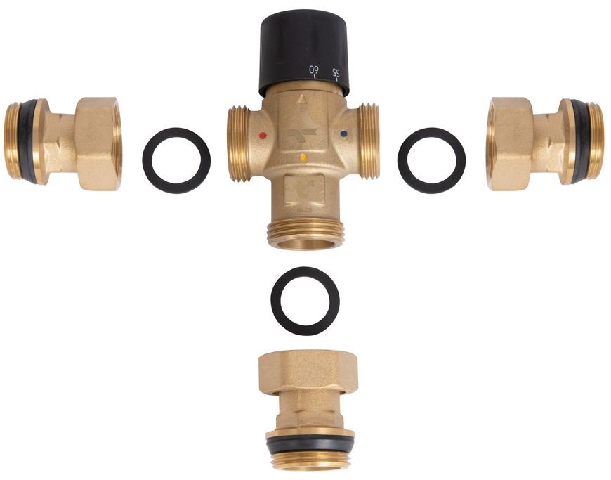 Клапан термостатический смесительный Thermo Alliance Forte 1" НР 30-60 &deg;С латунь SF010W25
