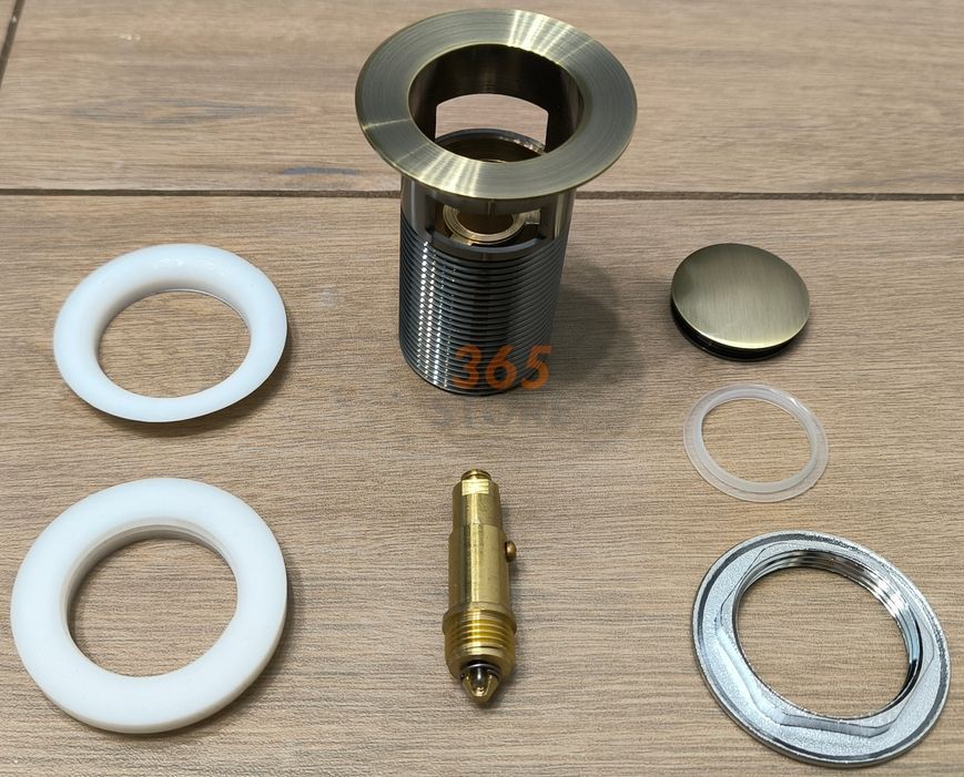 Донный клапан IMPRESE Pop-up бронза для раковины 1 1/4" с переливом - PP280antiqua