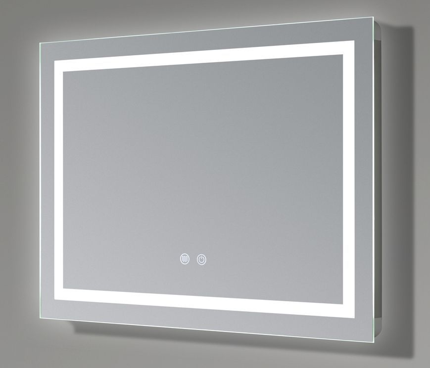 Дзеркало Qtap Mideya MI1 700х500 прямокутне, з LED-підсвіткою Touch, антизапотіванням, димером, рег. яскравості QT2078NCF7050W