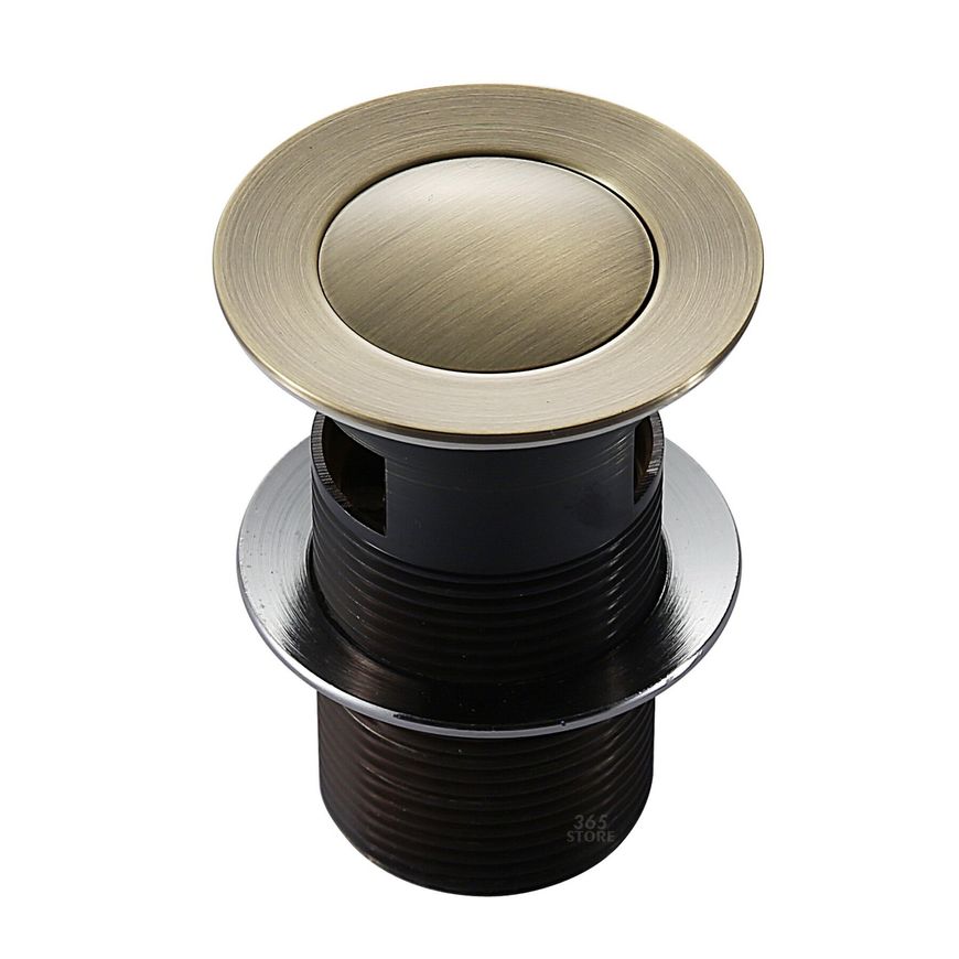 Донний клапан IMPRESE Pop-up бронза для раковини 1 1/4" з переливом - PP280antiqua