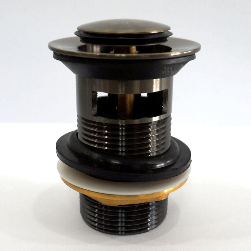 Донный клапан IMPRESE Pop-up бронза для раковины 1 1/4" с переливом - PP280antiqua