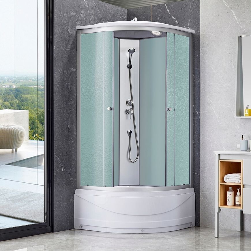 Душевой бокс Lidz Tani SB90x90.SAT.HIGH.FR, высокий, стекло Frost 4мм, стенки WHI LTSB9090SATHIGHFR - LTSB9090SATHIGHFR