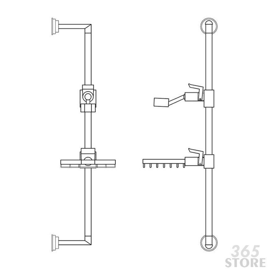 Душевая стойка POTATO P9022 с мыльницей - POTP9022