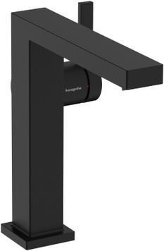Змішувач для раковини HANSGROHE Tecturis E 150 Fine CoolStart EcoSmart+ Matt Black 73040670 чорний з донним клапаном - 73040670