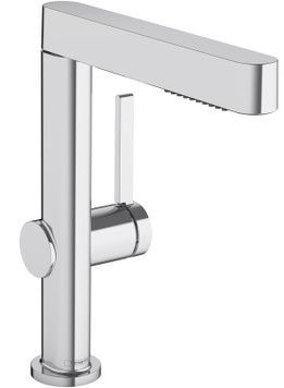 Змішувач для раковини HANSGROHE Finoris 230 висувний вилив 2jet Chrome 76063000 хром з д/к push-open - 76063000