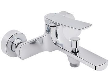 Змішувач для ванни з коротким виливом QTAP Slavonice 3042103DC хром - QTSLV3042103DC
