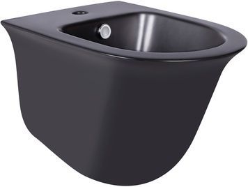 Биде подвесное QTAP Virgo 485х345х365 Matt black QT1855051FMB - QT1855051FMB