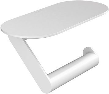Тримач для туалетного паперу з полицею HANSGROHE WallStoris Matt White 27928700 білий матовий