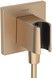 Шлангове підключення з тримачем HANSGROHE FixFit E Brushed Bronze 26889140 бронза - 26889140 - 1