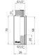 Удлинитель латунный хромированный Thermo Alliance Forte 1/2" ВРх1/2" НР, 70 мм TAF1301570