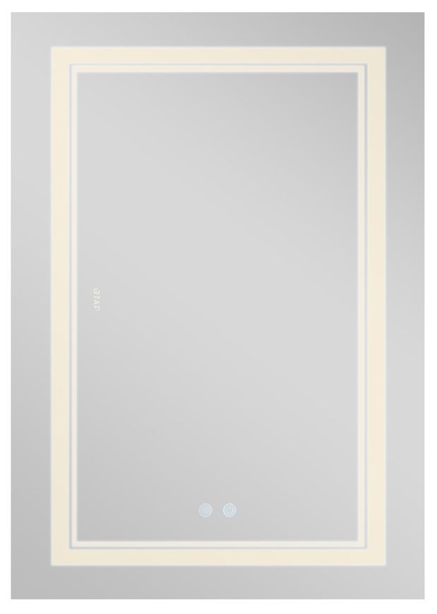 Дзеркало Qtap Cardinal 800х1200 прямокутне з LED-підсвічуванням Touch, з антизапотіванням, з димером, рег. темп. кольору (3000-6500K) QT0478C12080