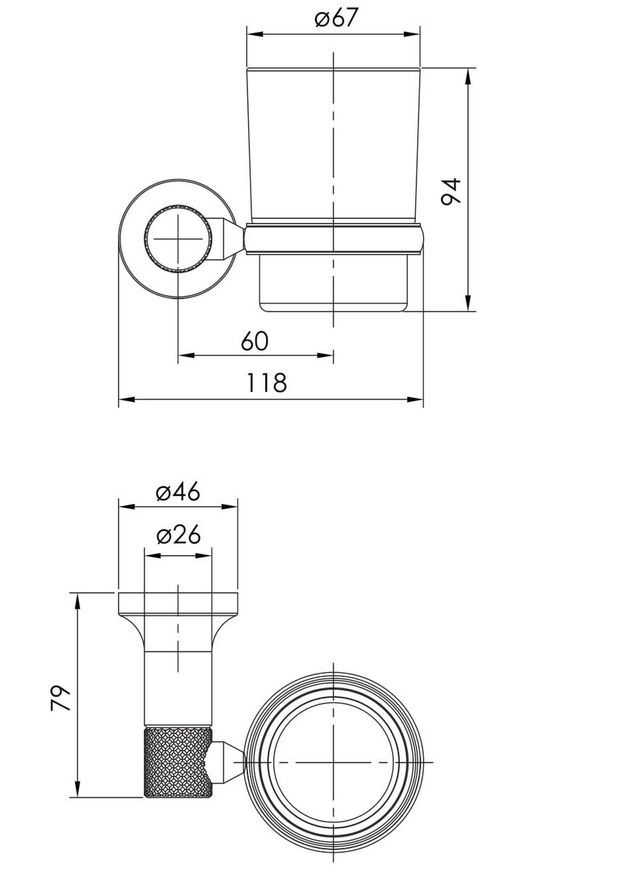 Стакан для зубных щеток IMPRESE BRENTA ZMK071901230 хром