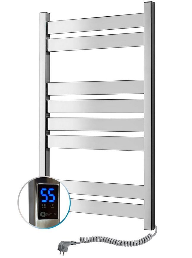 Рушникосушарка електрична NAVIN Largo 500х800 Sensor таймер регулятор права 10-044053-5080 - 10-044053-5080