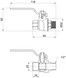 Кран кульовий прямий Thermo Alliance Forte 1/2" ВЗ для води PN40 (важіль) SF605W15 - SF605W15 - 2