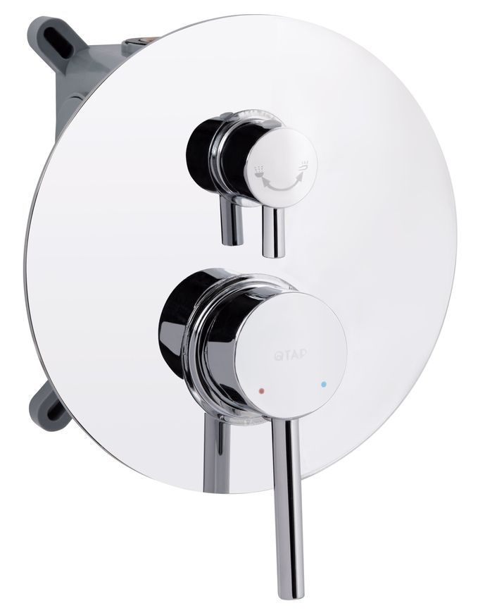 Душевая система скрытого монтажа Qtap Spring с поворотным изливом QTSPR114CRM45705 хром - QTSPR114CRM45705