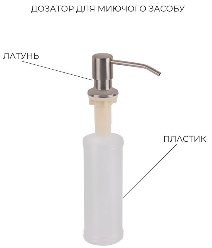 Кухонна мийка Lidz Handmade H7849L Brushed Steel 3,0/1,0 дозатор, корзина LDH7849BRUL4559247523 - LDH7849BRUL4559247523
