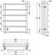 Рушникосушарка водяна LIDZ Trapezium (CRM) D38/25 600x800 P6 - LTRPZD382560806WAT - 6