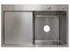 Кухонна мийка Lidz Handmade H7849L Brushed Steel 3,0/1,0 дозатор, корзина LDH7849BRUL4559247523 - LDH7849BRUL4559247523 - 3