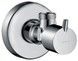 Кран угловой HANSGROHE S G 1/2х3/8 Chrome 13901000 хром