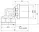 Уголок пресс-фитинг ICMA 26х3/4" ВР №405 - 81405AEGP06 - 2