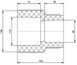 Муфта поліпропіленова PPR Blue Ocean 110х90 редукційна BORCXX1190XXX - BORCXX1190XXX - 2