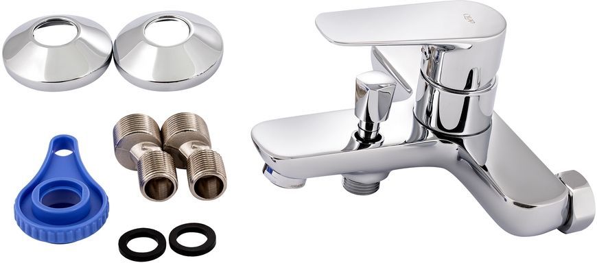 Змішувач для ванни QTAP Pl&aacute;nice 3015107DC з коротким виливом - QTPL3015107DC