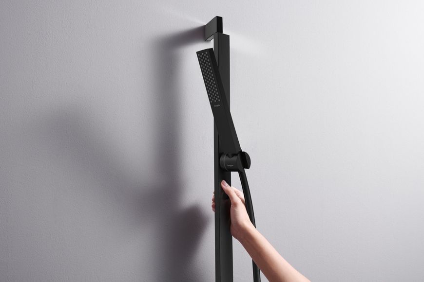 Ручной душ HANSGROHE Pulsify E 100 1jet EcoSmart+ Matt Black 24321670 черный матовый - 24321670