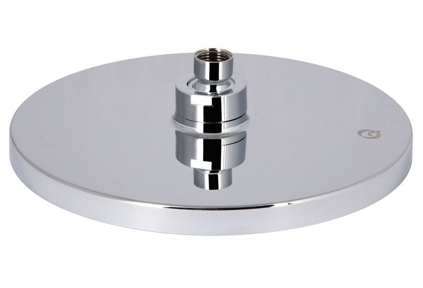 Лійка для верхнього душу Qtap Hlavova 230 мм кругла Chrome/White QTHLA107CRM45787 - QTHLA107CRM45787
