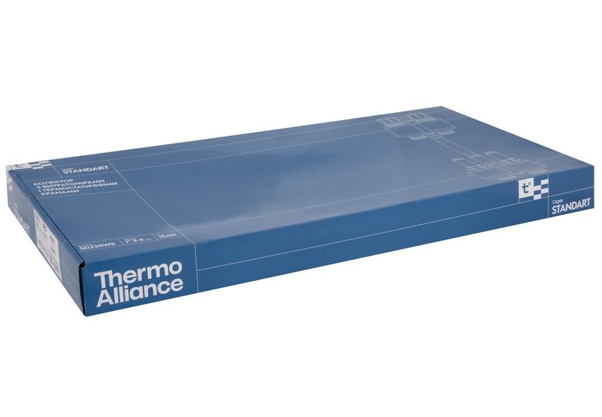 Колектор з витратомірами Thermo Alliance Standart 1" 11 виходів 3/4" SD235W11 латунь - SD235W11