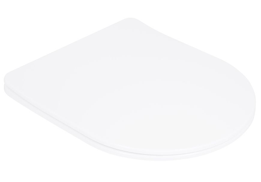 Унитаз подвесной Qtap Robin New Ultra Quiet сиденье Slim Duroplast/Soft-close/Quick relase QT13332381АSW белый - QT13332381АSW