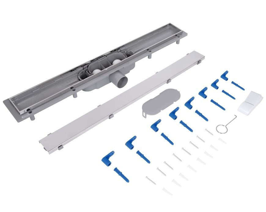 Трап Qtap Dry Tile 304-700 з сухим затвором 700 мм під плитку (універсальний) QTDRYTILE304700 - QTDRYTILE304700