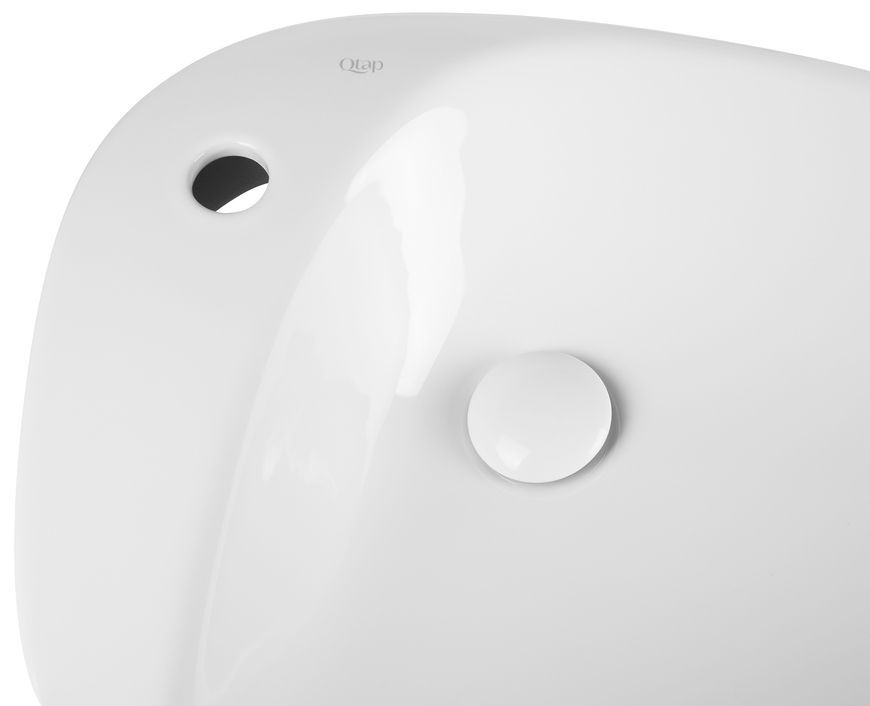 Раковина-чаша QTAP Leo 695х460х115 White з донним клапаном QT1111A089TW - QT1111A089TW