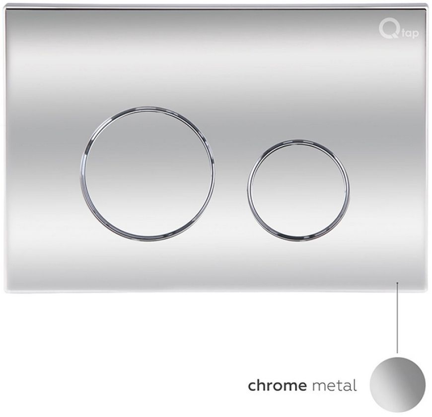 Набор QTAP инсталляция 3 в 1 Nest QT0133M425 с панелью смыва QT0111M11112CRM + унитаз с сиденьем Jay QT07335176W - QT07335176W0133M425M11112CRM