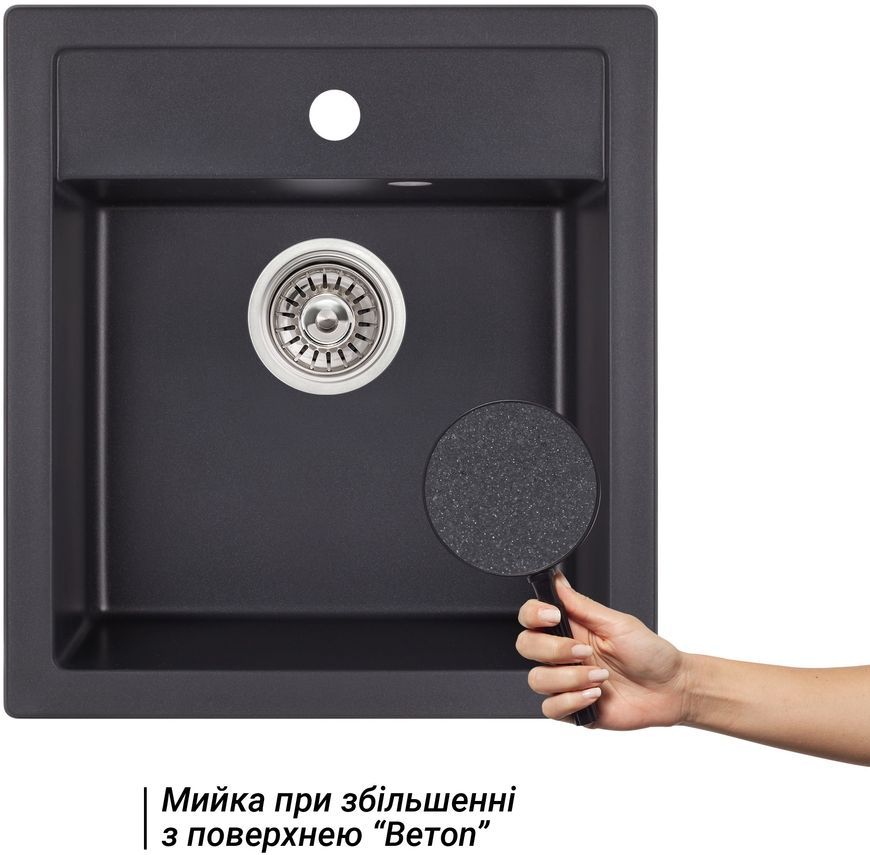 Кухонная мойка QTAP CS 5046 Beton (QT5046BET502) - QT5046BET502