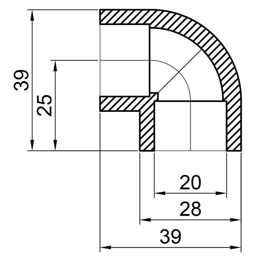 Уголок PPR THERMO ALLIANCE 20, 90&deg; - DSE001