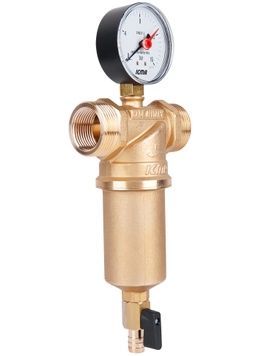 Фильтр самопромывной ICMA 3/4"(внутренняя) 1"(наружная) №750 с манометром - 83750AE05
