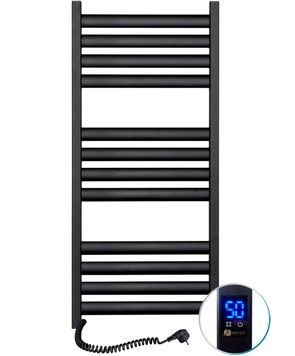 Полотенцесушитель электрический NAVIN Ellipse 500х1200 Sensor таймер регулятор левый чёрный 12-245153-5012 - 12-245153-5012