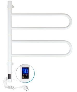 Полотенцесушитель электрический NAVIN Fouette Sensor 480х600 поворотный таймер регулятор 12-112033-4860 белый - 12-112033-4860
