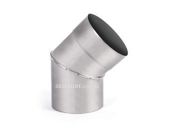 Колено дымоходное ВЕНТ УСТРИЙ из нержавеющей стали &Oslash;160, 45&deg; - VU-K-N-D160-45-0,6