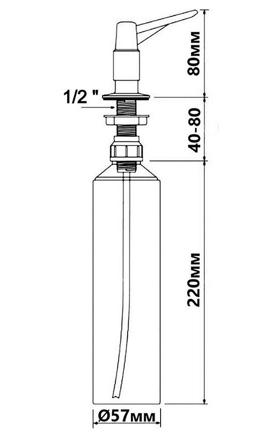 Дозатор для моющего средства McALPINE HC20CP хром
