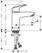 Смеситель для раковины HANSGROHE Logis 100 Matt Black 71101670 черный матовый - 71101670 - 2
