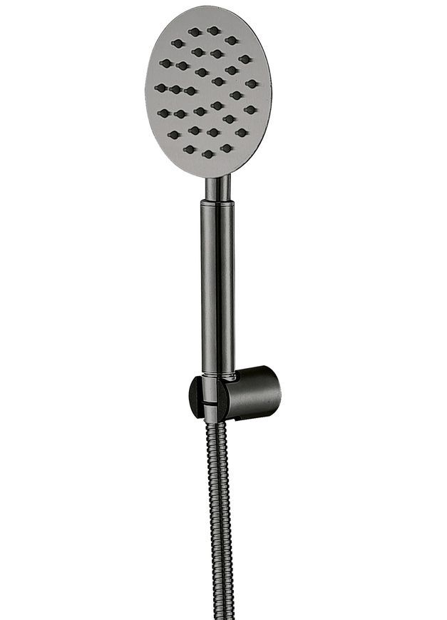 Смеситель для ванны Brinex Pure 006 с поворотным изливом и душевым гарнитуром Graphite BRIPUR006GRP - BRIPUR006GRP