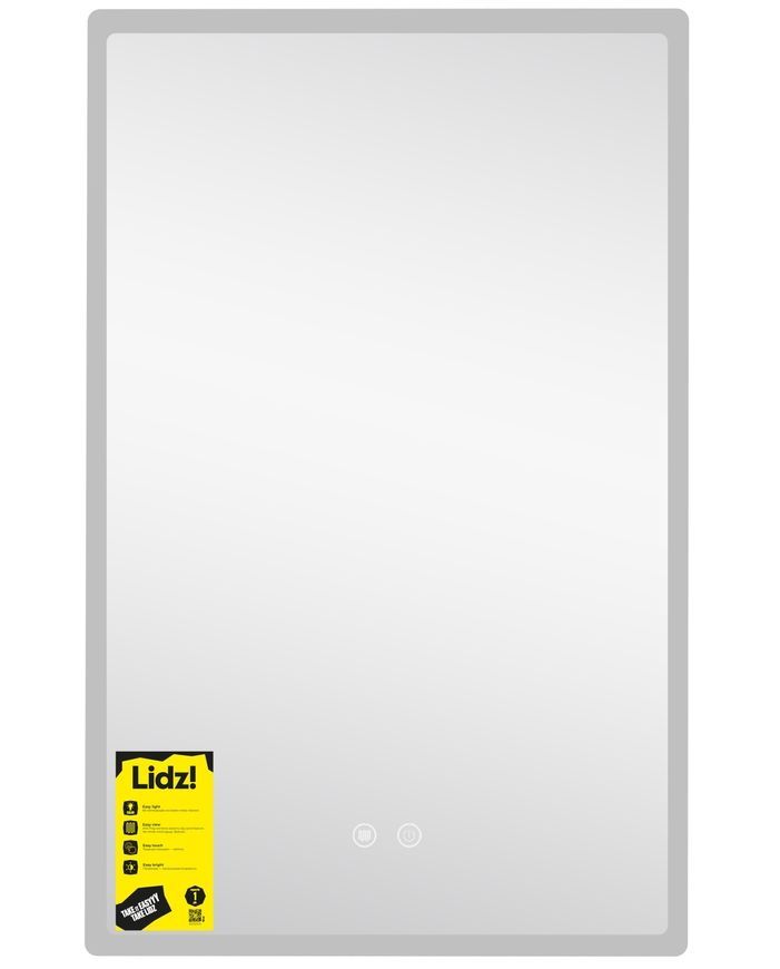 Дзеркало Lidz Orion OR2 500&times;800 мм з LED-підсвічуванням Touch, антизапотіванням, диммером, рег. яскравості LDOR500800492911