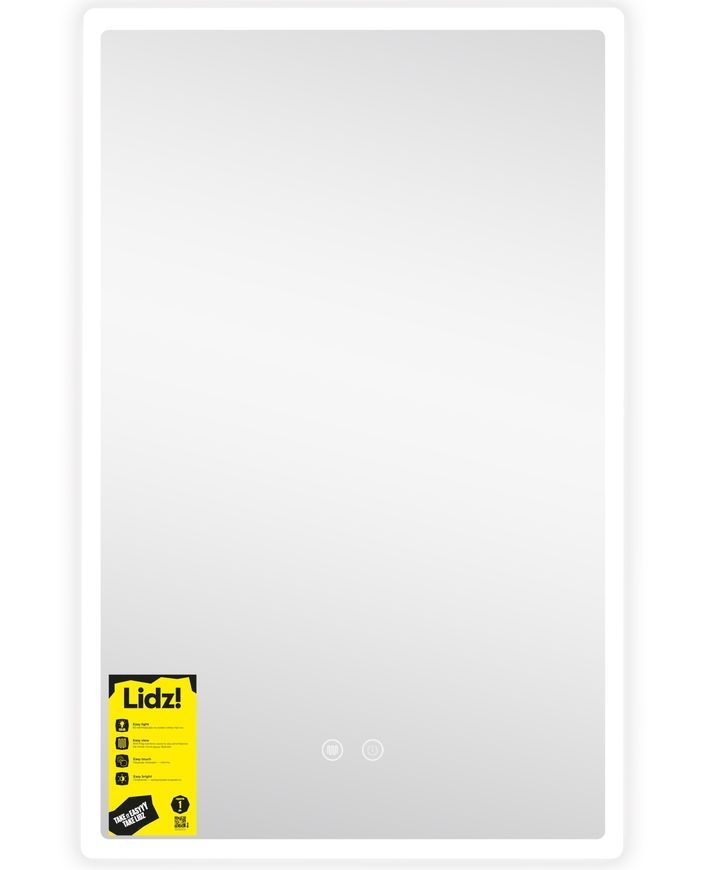 Дзеркало Lidz Orion OR2 500&times;800 мм з LED-підсвічуванням Touch, антизапотіванням, диммером, рег. яскравості LDOR500800492911