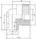 Уголок PPR BLUE OCEAN настенный с креплением 25х1/2", 90&deg; ВР BOITE12501XXX - BOITE12501XXX - 2