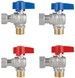 Комплект кранів кульових кутових з накидною гайкою Thermo Alliance Standart 1/2", 3/4" ВЗ для підключення котла TAS225RBW1520
