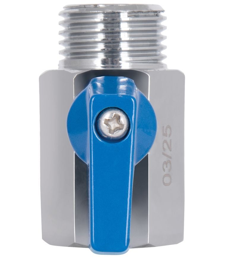 Кран кульовий прямий міні Thermo Alliance Standart 1/2" ВЗ латунь SD188W15 - SD188W15