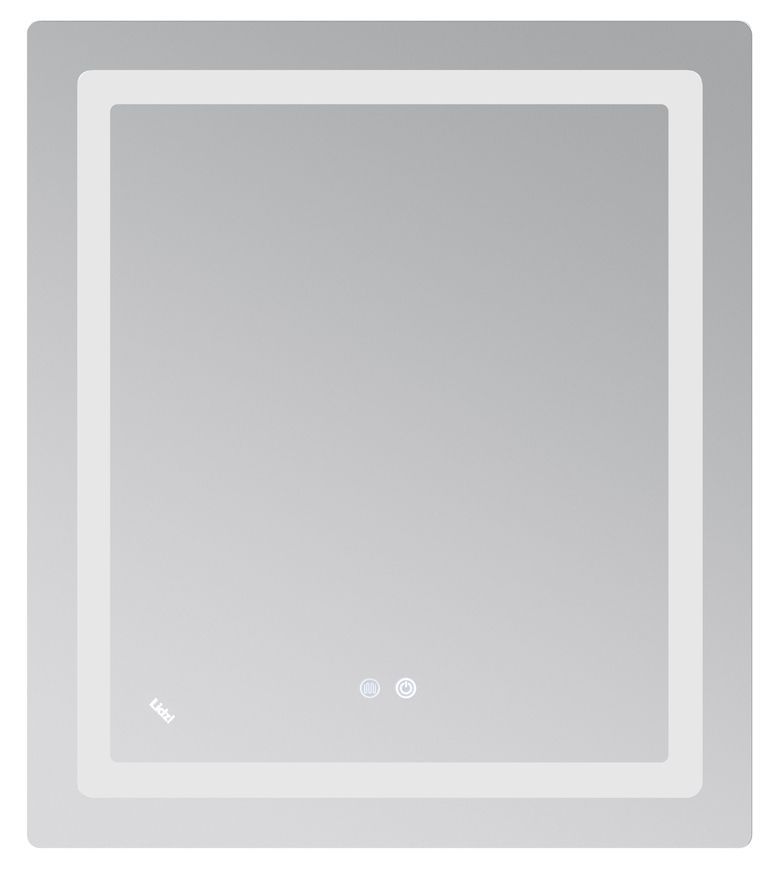 Зеркало Lidz Kubis KU2 700&times;800 мм с LED-подсветкой Touch, с антизапотеванием, с диммером, рег. яркости LD78LF904708048447